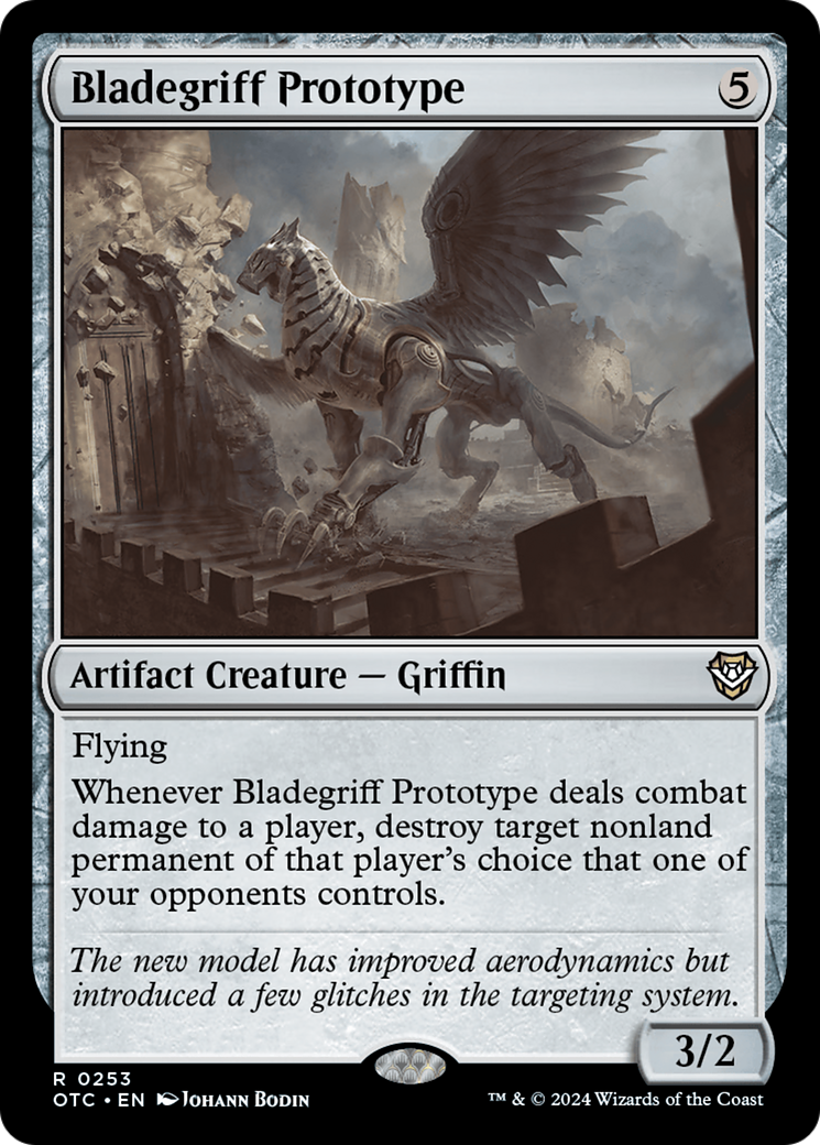 Bladegriff Prototype (OTC-253) [Outlaws of Thunder Junction Commander] MTG Single Wizards of the Coast