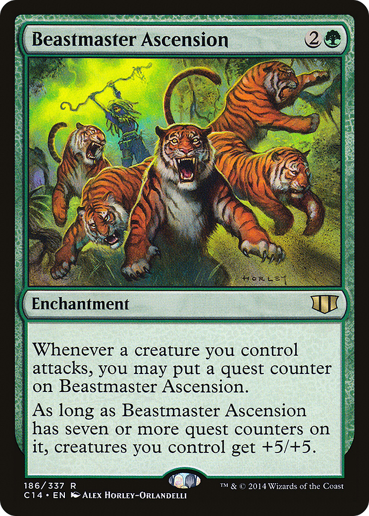 Beastmaster Ascension (C14-186) [Commander 2014] MTG Single Wizards of the Coast