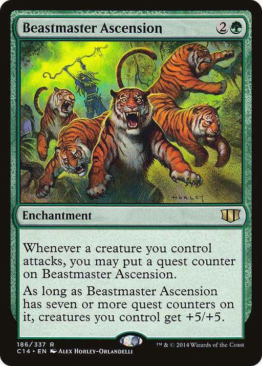Beastmaster Ascension (C14-186) [Commander 2014] MTG Single Wizards of the Coast