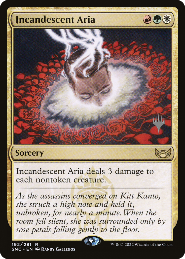 Incandescent Aria (PPSNC-192P) [Streets of New Capenna Promos] MTG Single Wizards of the Coast