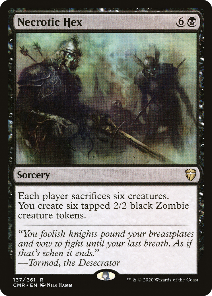Necrotic Hex (CMR-137) [Commander Legends] Foil MTG Single Wizards of the Coast