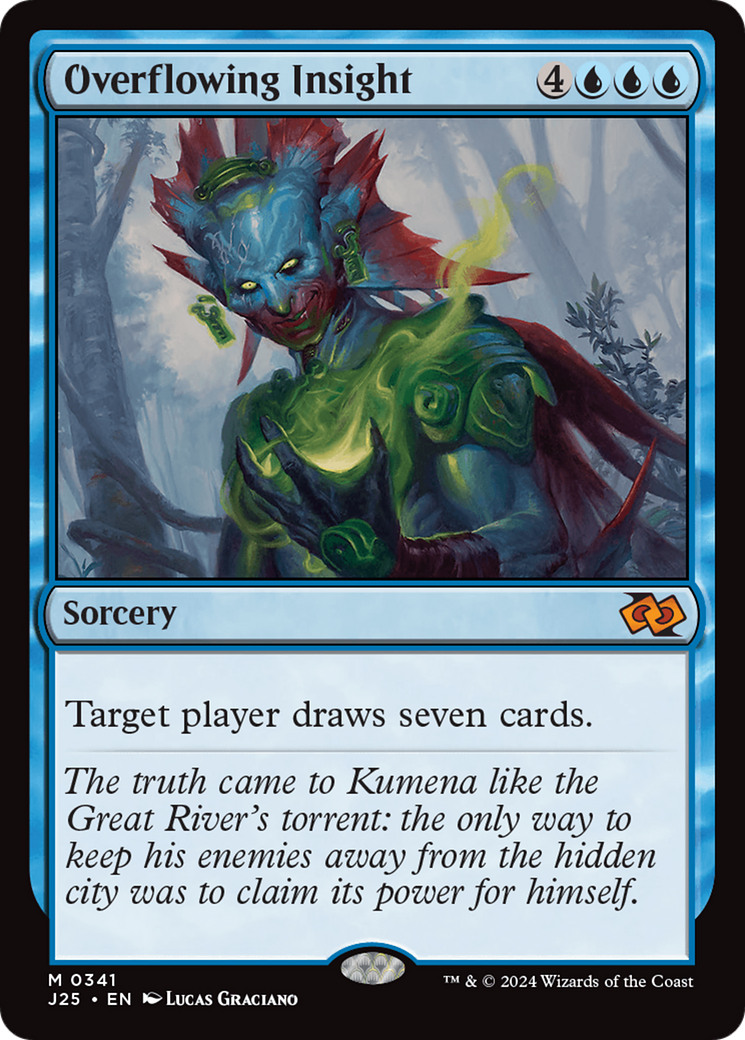 Overflowing Insight (J25-341) [Foundations Jumpstart] MTG Single Wizards of the Coast