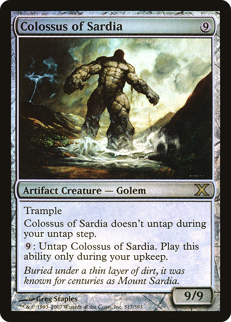 Colossus of Sardia (10E-317★) [Tenth Edition] Foil MTG Single Wizards of the Coast