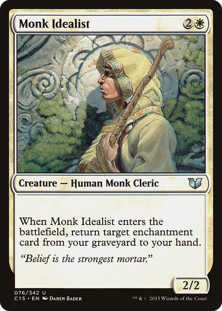 Monk Idealist (C15-076) [Commander 2015] MTG Single Wizards of the Coast