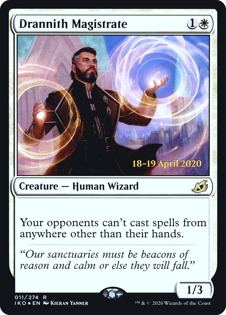 Drannith Magistrate (PRE-011) [Ikoria: Lair of Behemoths Promos] Foil MTG Single Wizards of the Coast