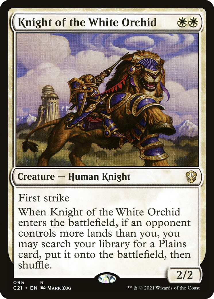 Knight of the White Orchid (C21-095) [Commander 2021] MTG Single Wizards of the Coast