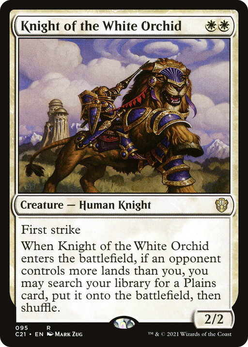 Knight of the White Orchid (C21-095) [Commander 2021] MTG Single Wizards of the Coast