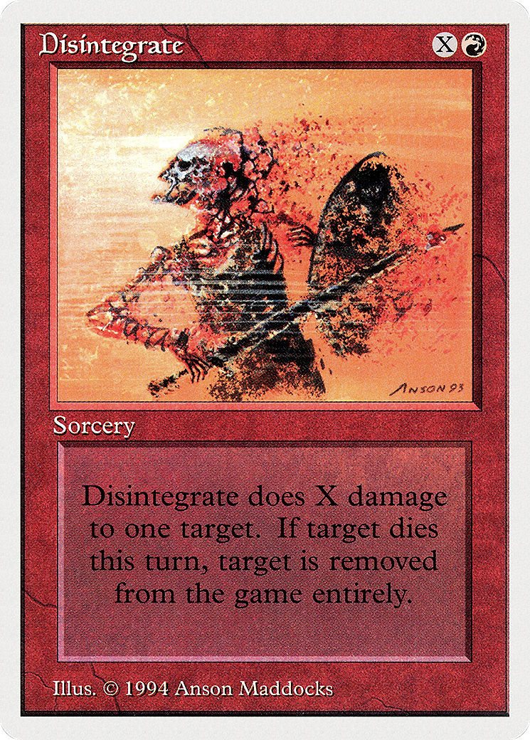 Disintegrate (SUM-142) [Misc] Summer Magic / Edgar MTG Single Wizards of the Coast