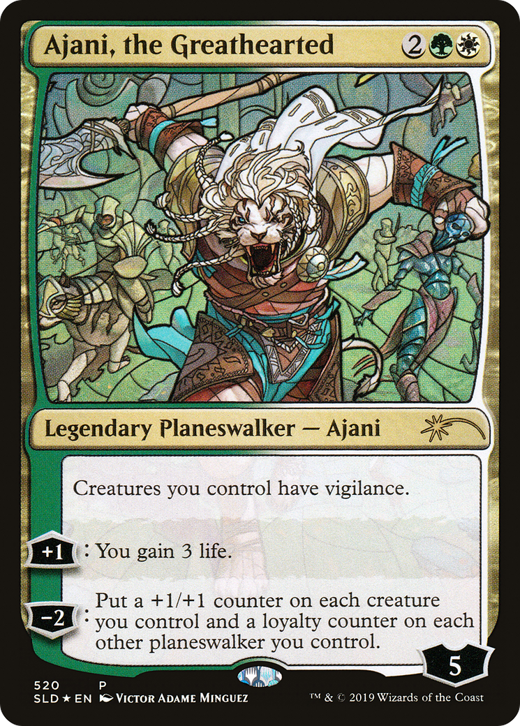 Ajani, the Greathearted (SLD-520) [Secret Lair] Drop Foil MTG Single Wizards of the Coast