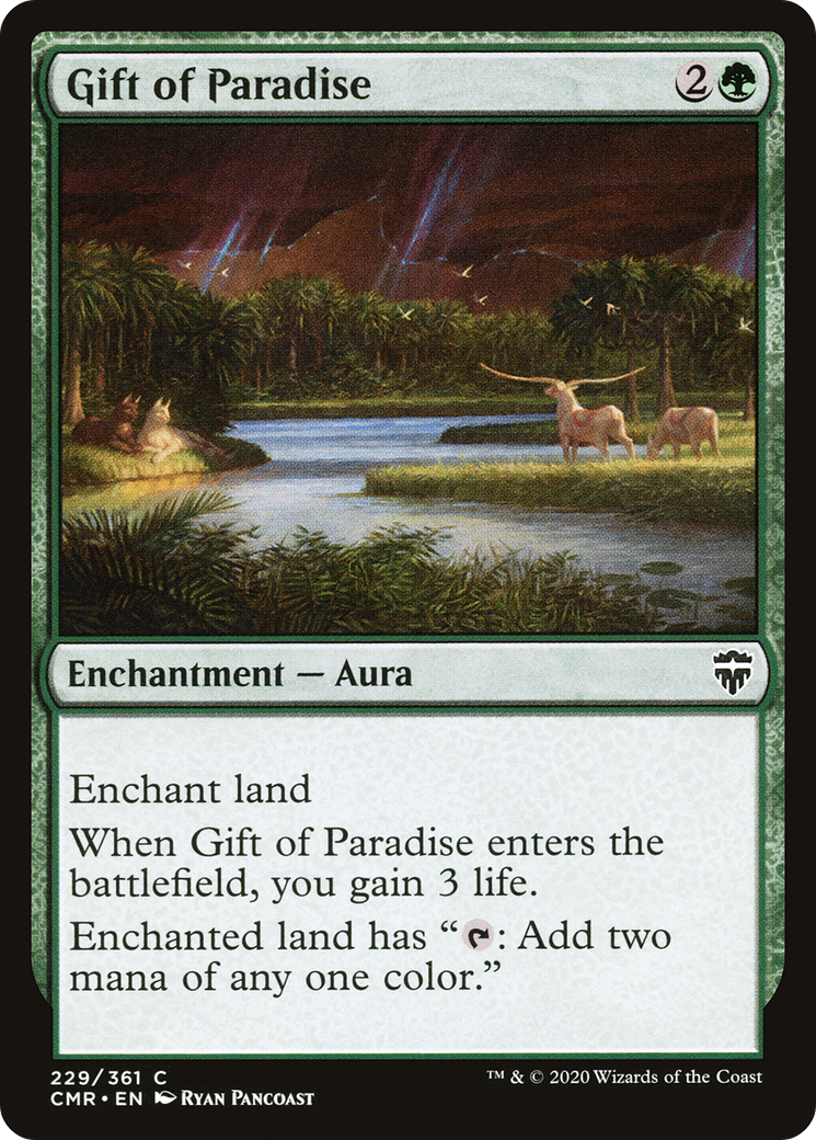 Gift of Paradise (CMR-229) [Commander Legends] Foil MTG Single Wizards of the Coast