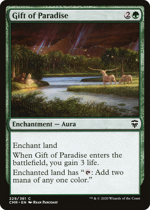 Gift of Paradise (CMR-229) [Commander Legends] MTG Single Wizards of the Coast