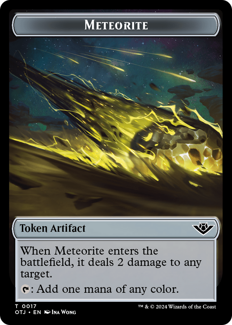 Meteorite (TOTJ-017) [Tokens] Outlaws of Thunder Junction Tokens Foil MTG Single Wizards of the Coast
