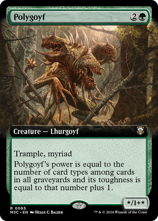 Polygoyf (M3C-065) [Modern Horizons 3 Commander] (Extended Art) MTG Single Wizards of the Coast