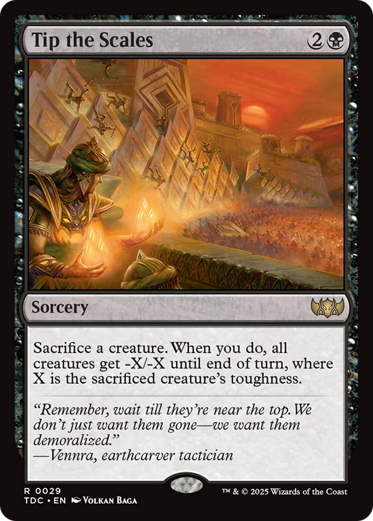 Tip the Scales (TDC-029) [Commander: Tarkir: Dragonstorm] MTG Single Wizards of the Coast
