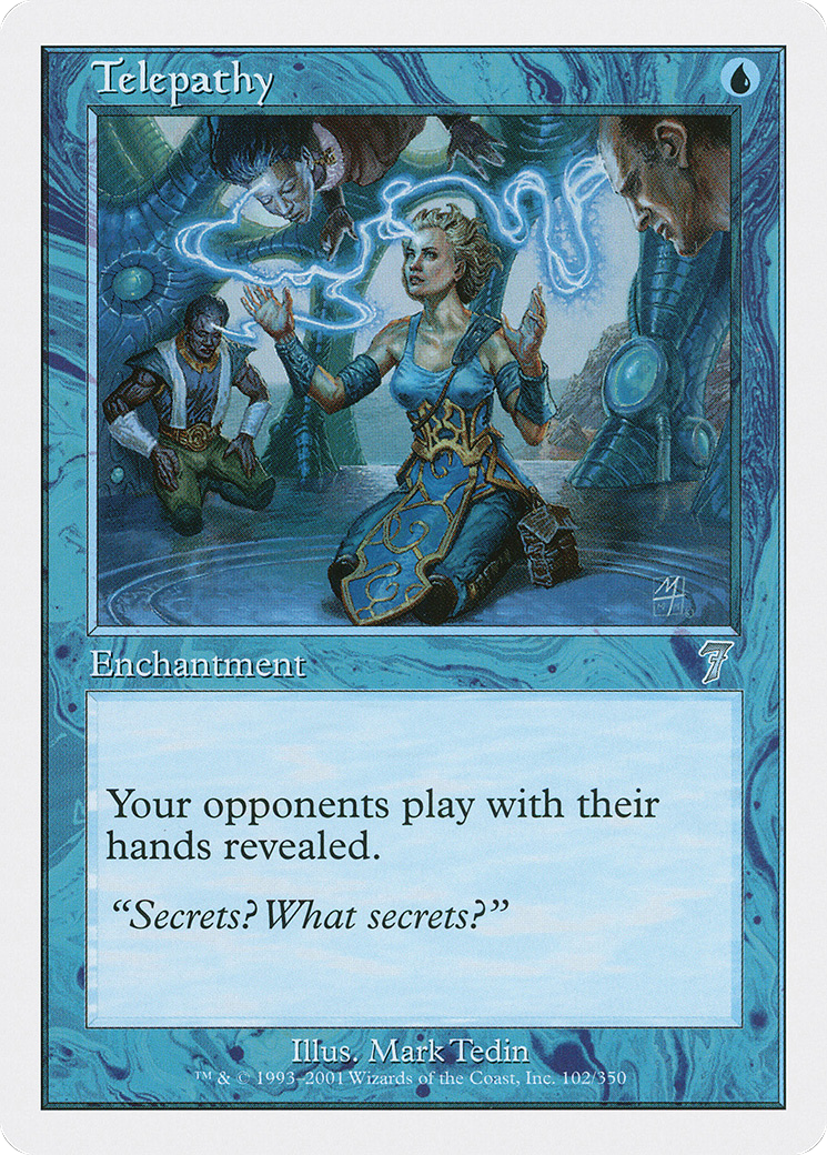 Telepathy (7ED-102) [7th Edition] Foil MTG Single Wizards of the Coast