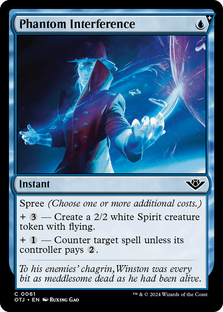 Phantom Interference (OTJ-061) [Outlaws of Thunder Junction] Foil MTG Single Wizards of the Coast