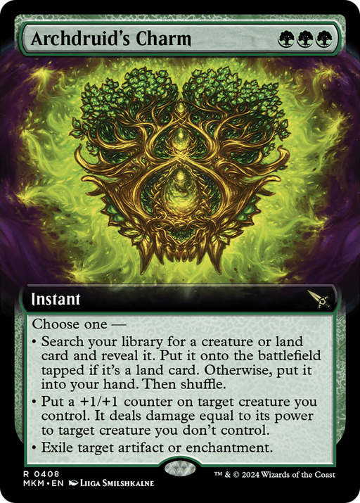 Archdruid's Charm (MKM-408) [Murders at Karlov Manor] (Extended Art) MTG Single Wizards of the Coast