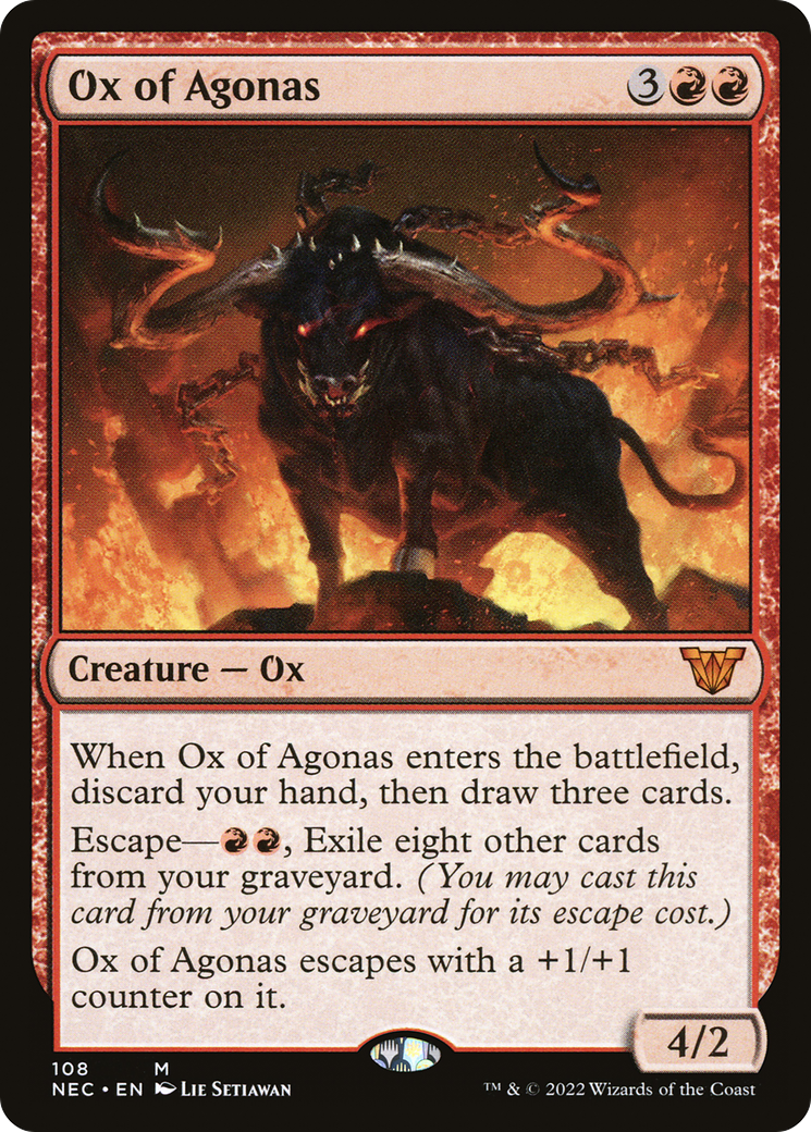 Ox of Agonas (NEC-108) [Neon Dynasty Commander] MTG Single Wizards of the Coast