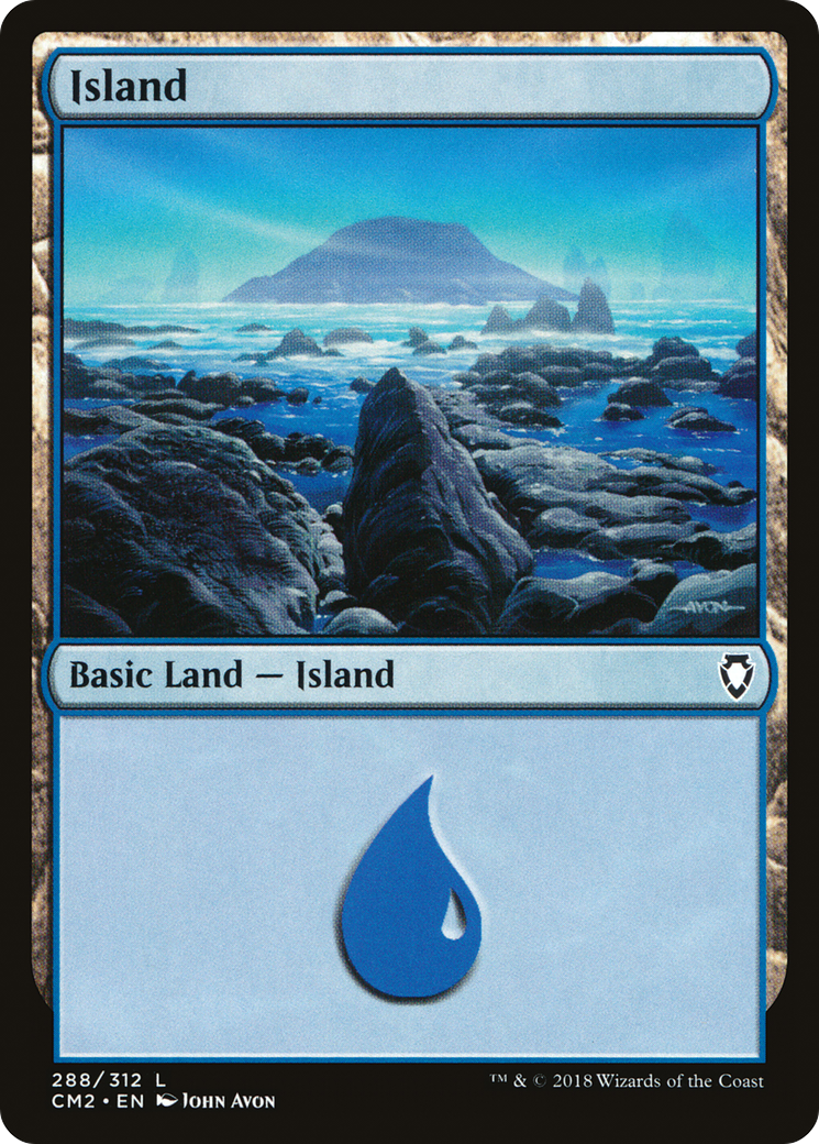 Island (CM2-288) [Commander Anthology Volume II] MTG Single Wizards of the Coast