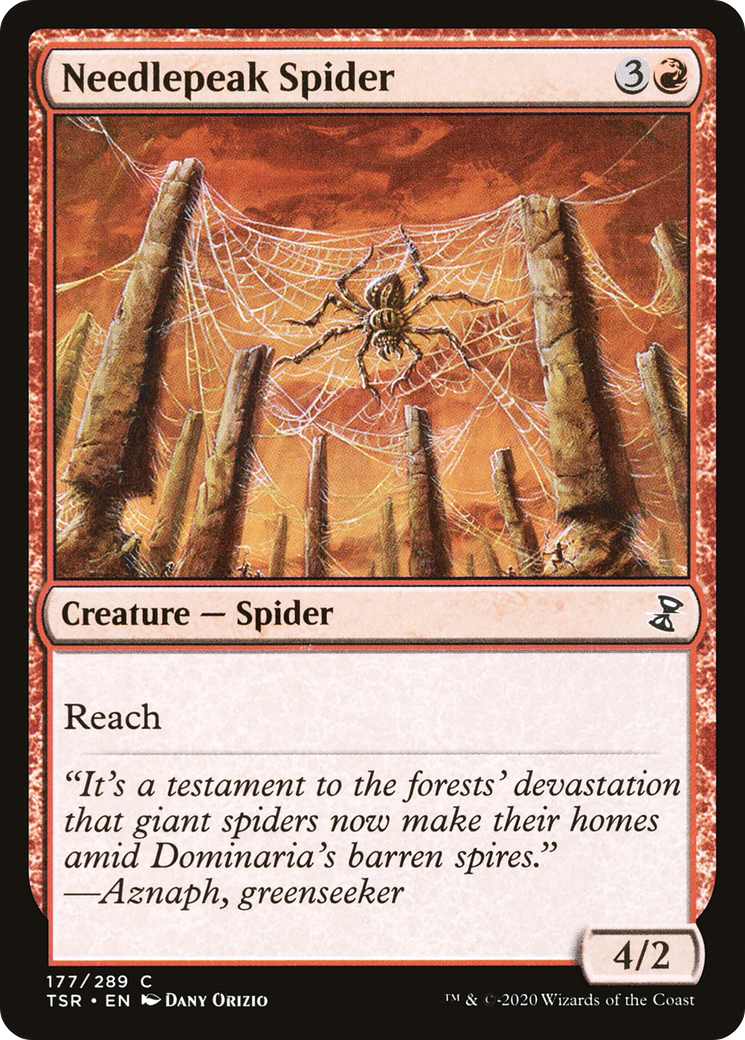 Needlepeak Spider (TSR-177) [Time Spiral Remastered] MTG Single Wizards of the Coast