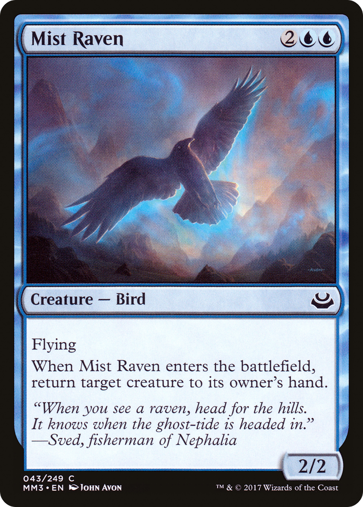 Mist Raven (MM3-043) [Modern Masters 2017] Foil MTG Single Modern Masters 2017