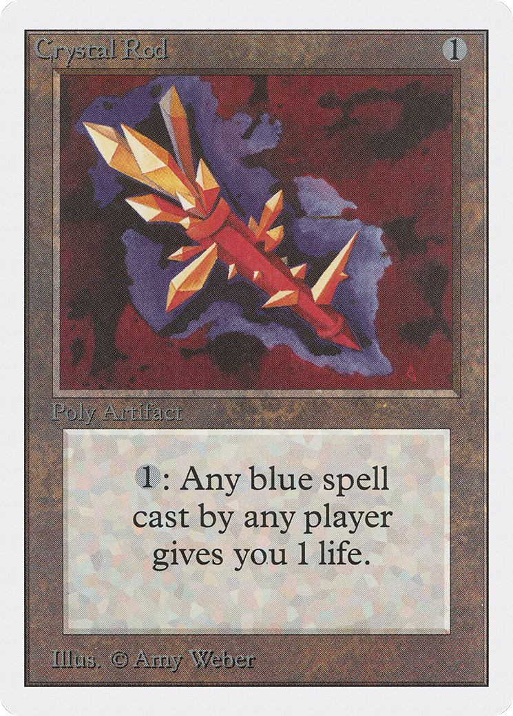 Crystal Rod (2ED-240) [Oldschool] Unlimited Edition MTG Single Wizards of the Coast