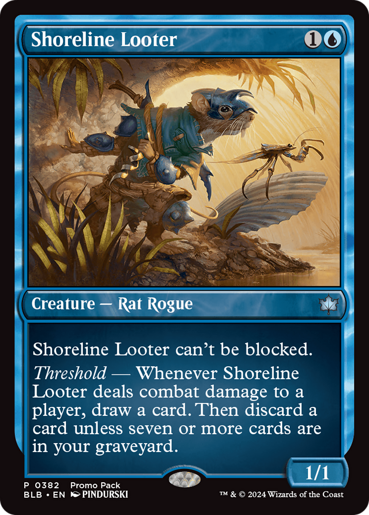 Shoreline Looter (PPBLB-382) [Bloomburrow] Foil MTG Single Wizards of the Coast