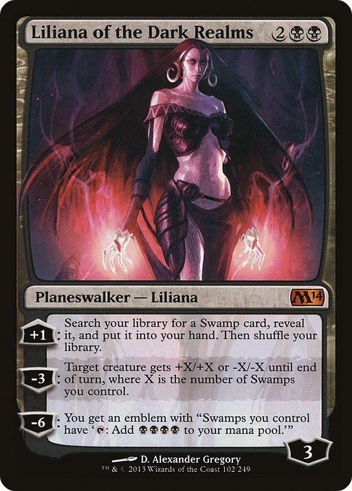 Liliana of the Dark Realms (M14-102) [Magic 2014] MTG Single Wizards of the Coast