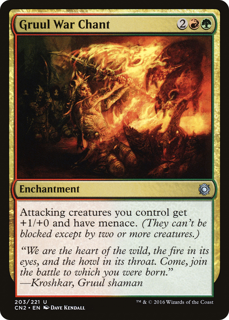 Gruul War Chant (CN2-203) [Conspiracy: Take the Crown] Foil MTG Single Wizards of the Coast