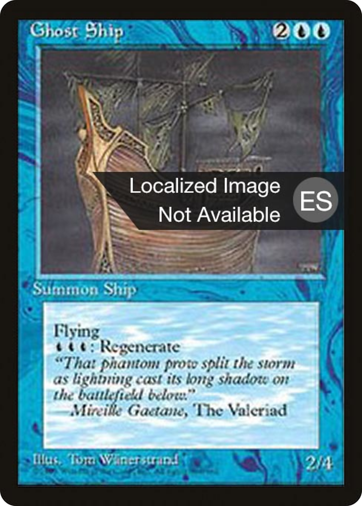 Ghost Ship (4BB-075) [Fourth Edition Foreign Black Border] MTG Single Wizards of the Coast