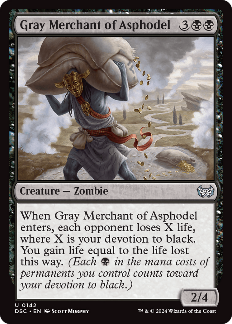 Gray Merchant of Asphodel (DSC-142) [Duskmourn: House of Horror Commander] MTG Single Wizards of the Coast