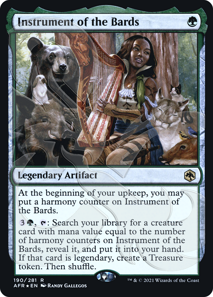 Instrument of the Bards (AFR&-190) [Adventures in the Forgotten Realms Promos] Foil MTG Single Wizards of the Coast