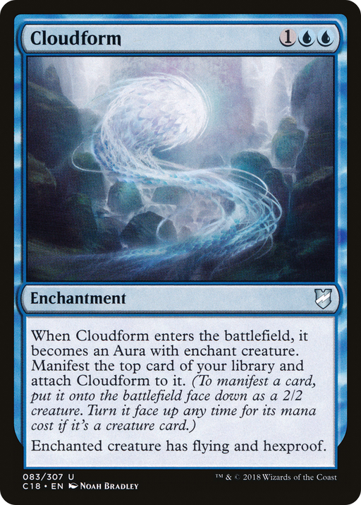 Cloudform (C18-083) [Commander 2018] MTG Single Wizards of the Coast