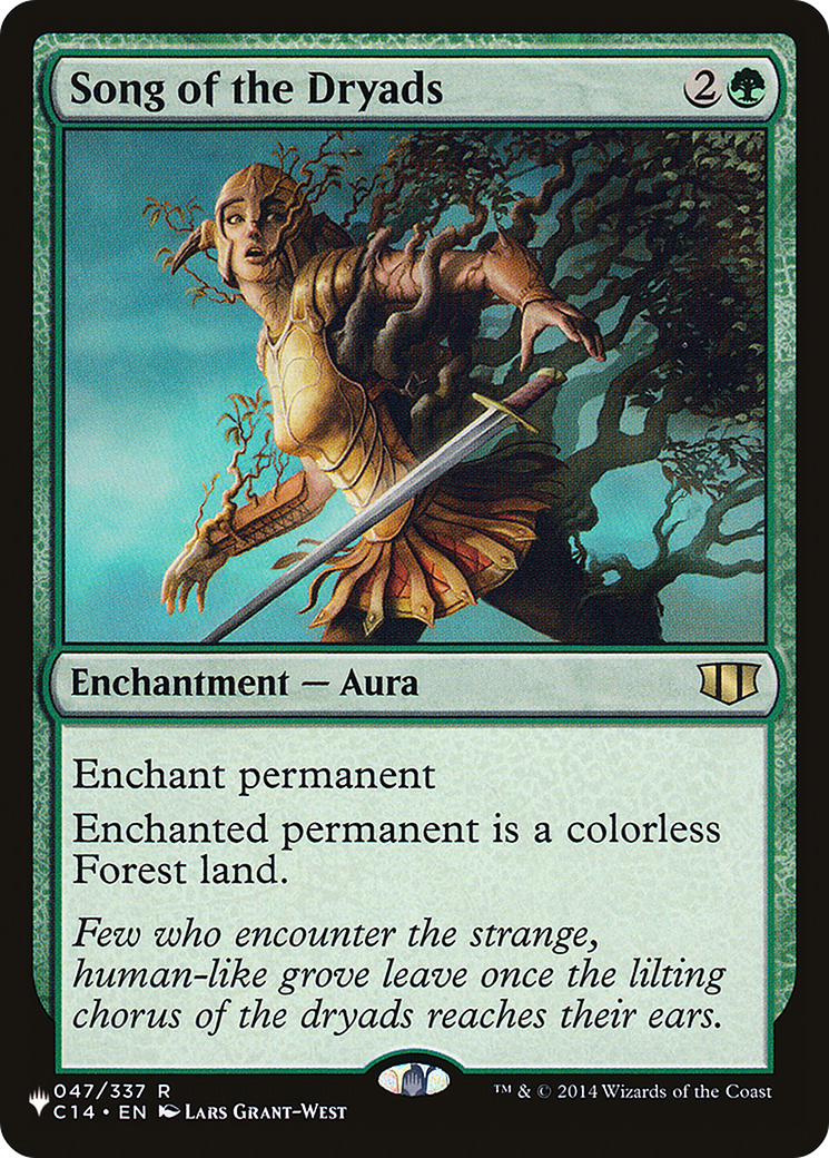 Song of the Dryads (LIST-047/337) [Mystery Booster] The List MTG Single Wizards of the Coast