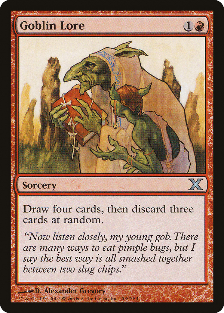 Goblin Lore (10E-208) [Tenth Edition] MTG Single Wizards of the Coast