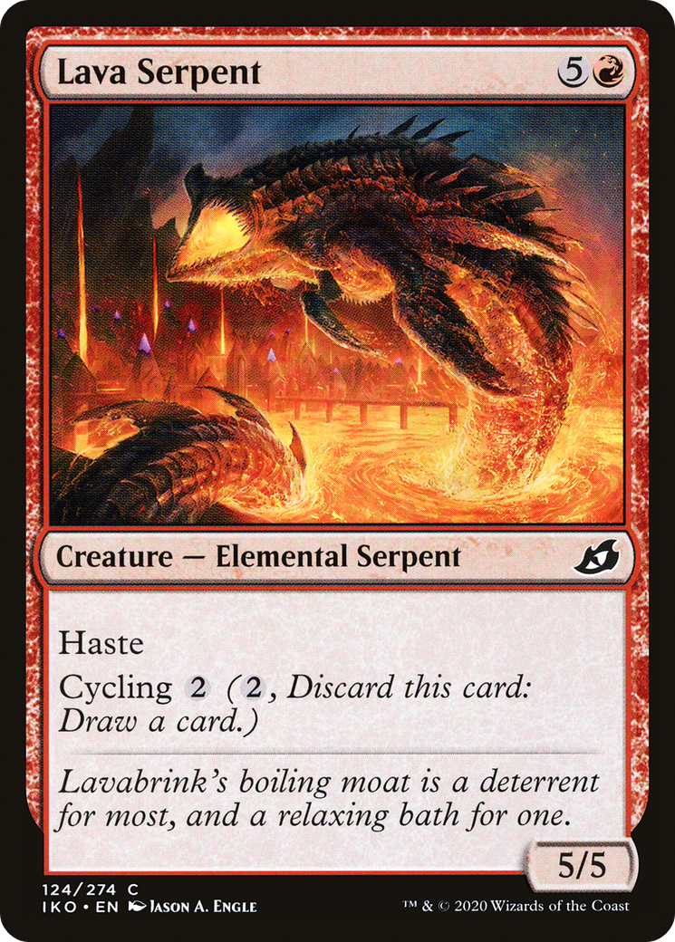 Lava Serpent (IKO-124) [Ikoria: Lair of Behemoths] MTG Single Wizards of the Coast