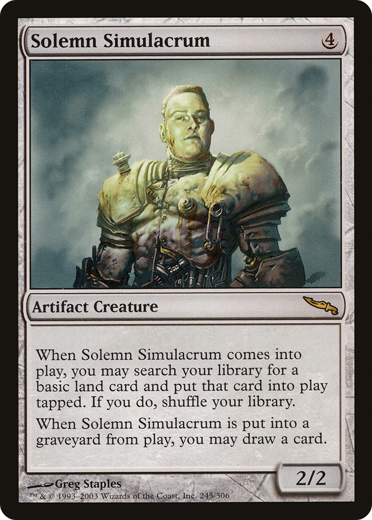 Solemn Simulacrum (MRD-245) [Mirrodin] MTG Single Wizards of the Coast