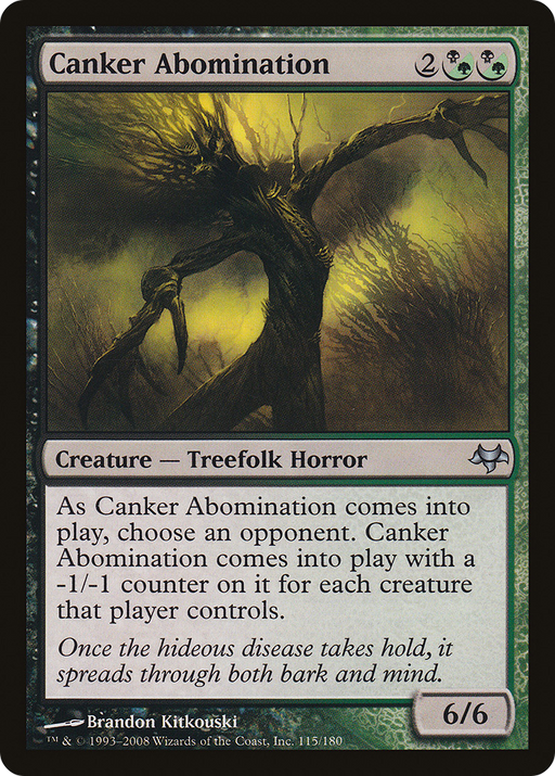 Canker Abomination (EVE-115) [Eventide] MTG Single Wizards of the Coast