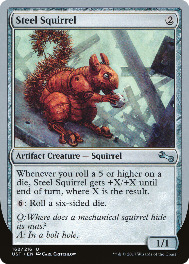 Steel Squirrel (UST-162) [Unstable] Foil MTG Single Wizards of the Coast