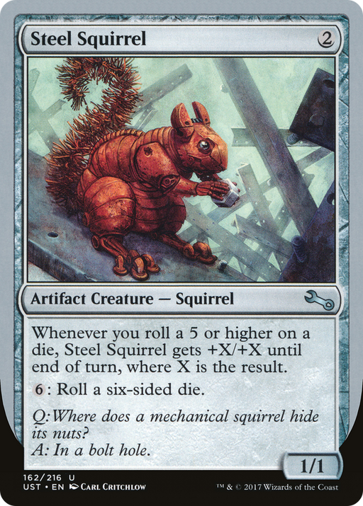 Steel Squirrel (UST-162) [Unstable] Foil MTG Single Wizards of the Coast