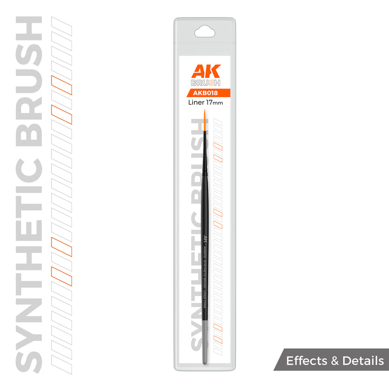 AK Interactive: Synthetic Brush - Liner 17mm Hobby Brushes AK INTERACTIVE