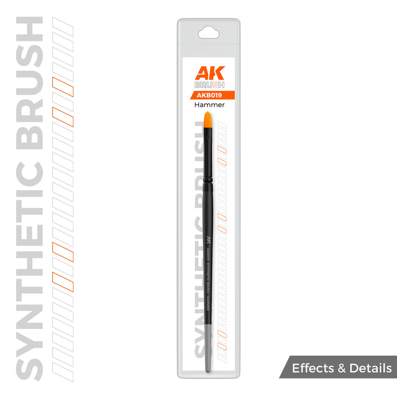 AK Interactive: Synthetic Brush - Hammer Hobby Brushes AK INTERACTIVE