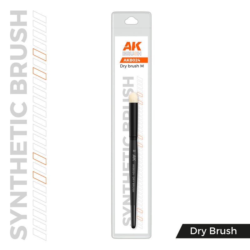 AK Interactive: Synthetic Dry Brush - M Hobby Brushes AK INTERACTIVE