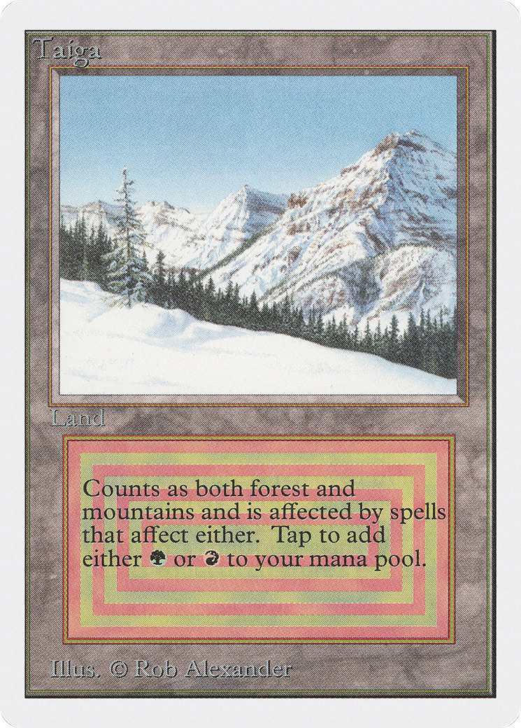 Taiga (2ED-283) [Oldschool] Unlimited Edition MTG Single Wizards of the Coast