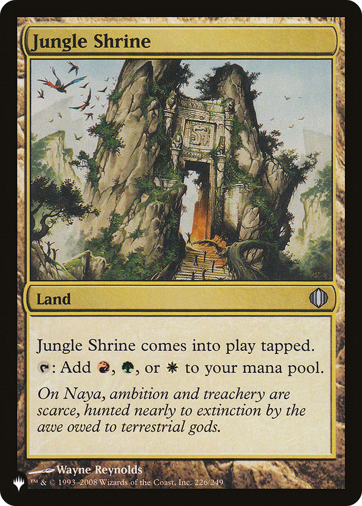 Jungle Shrine (LIST-ALA-226) [Mystery Booster] The List MTG Single Wizards of the Coast