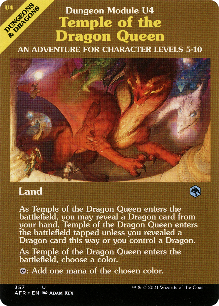 Temple of the Dragon Queen (AFR-357) [Adventures in the Forgotten Realms] (Showcase) MTG Single Wizards of the Coast