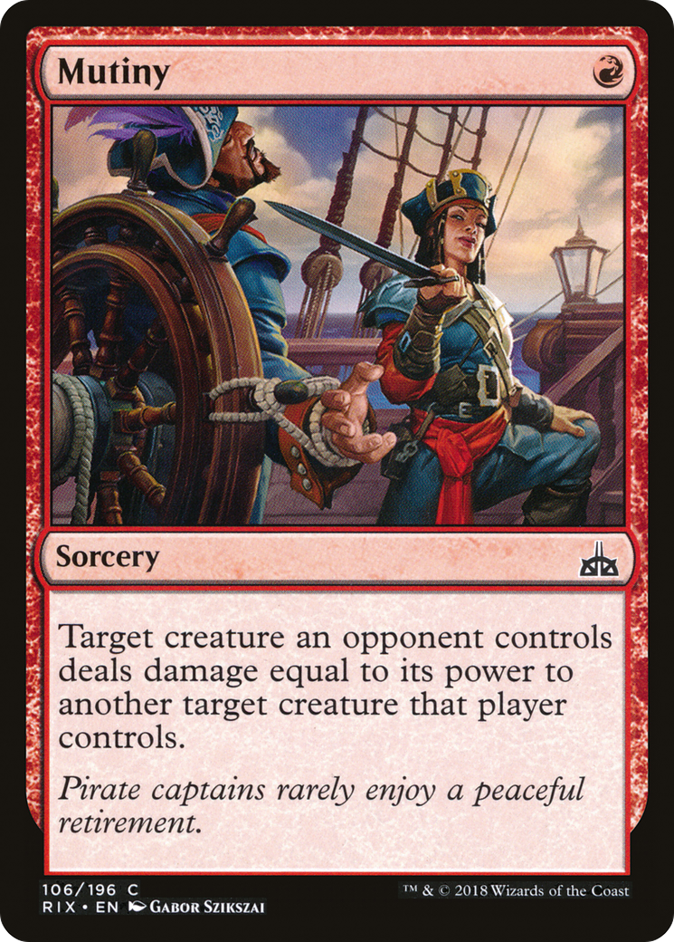 Mutiny (RIX-106) [Rivals of Ixalan] MTG Single Wizards of the Coast