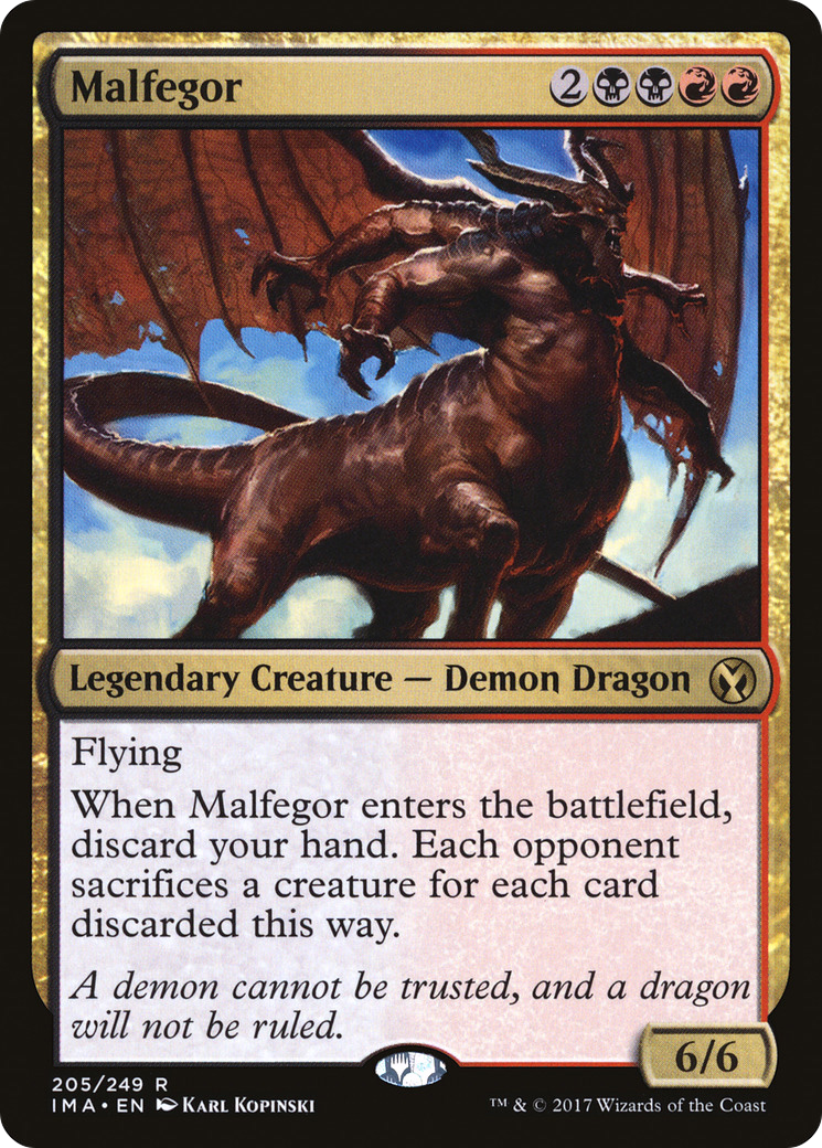 Malfegor (IMA-205) [Iconic Masters] Foil MTG Single Wizards of the Coast