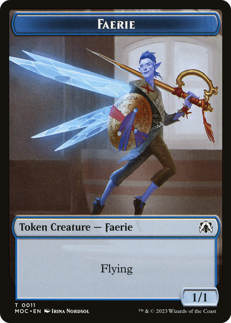 Faerie (TMOC-011) [Tokens] March of the Machine Commander Tokens MTG Single Wizards of the Coast