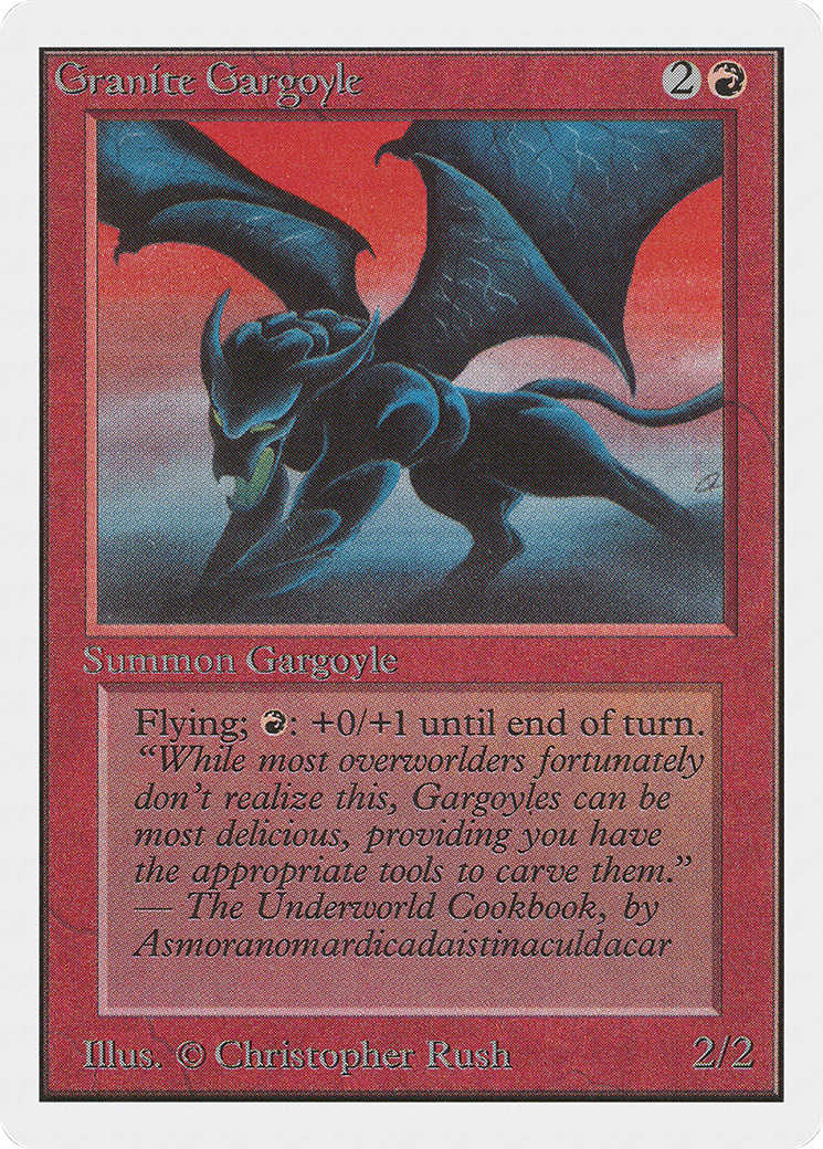 Granite Gargoyle (2ED-) [Oldschool] Unlimited Edition MTG Single Wizards of the Coast